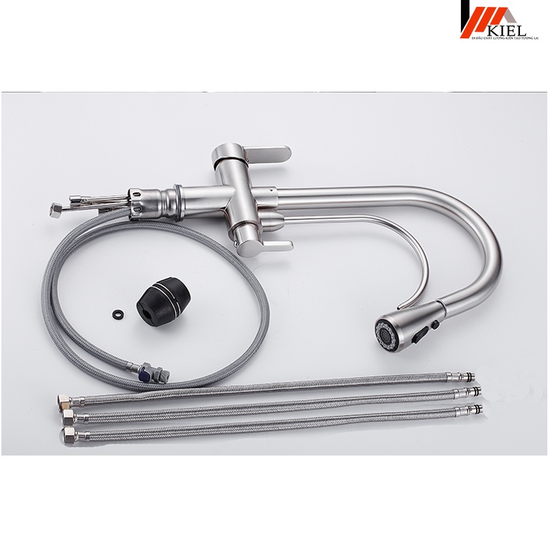 Vòi rửa bát tích hợp vòi máy lọc nước - Vòi rửa bát, chén 3 đường nước nóng lạnh cao cấp bảo hành 3 năm