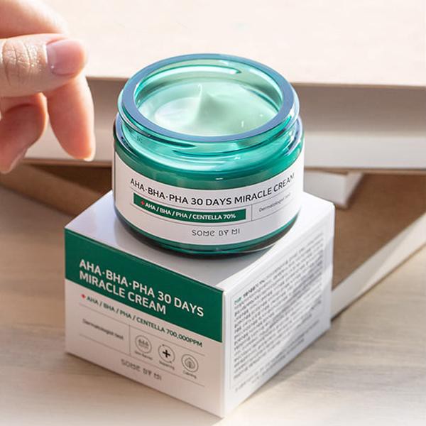 Kem dưỡng Some By Mi dùng cho da mụn thành phần AHA  BHA  PHA 30 Days Miracle Cream NPP Shoptido