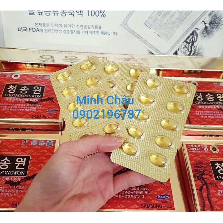 Tinh Dầu Thông Đỏ Cheongsongwon Hàn Quốc Hộp Đỏ 180v, minhchau | BigBuy360 - bigbuy360.vn