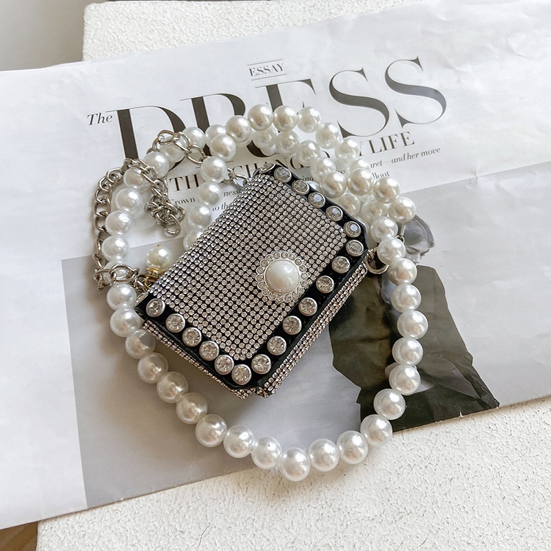 Túi Đeo Chéo JASMIN NOIR Dáng Nhỏ Phối Hạt Ngọc Trai Đơn Giản Sang Trọng 2021