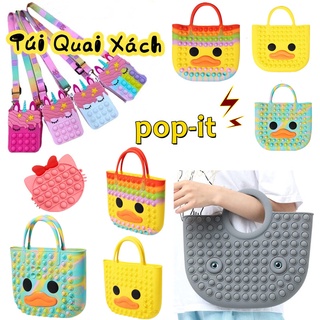 🤹‍♂️Pop it Túi Quai Xách giảm căng thẳng hiệu quả cho người lớn,Push Pop It Bubble Pop it Túi Đeo Chéo