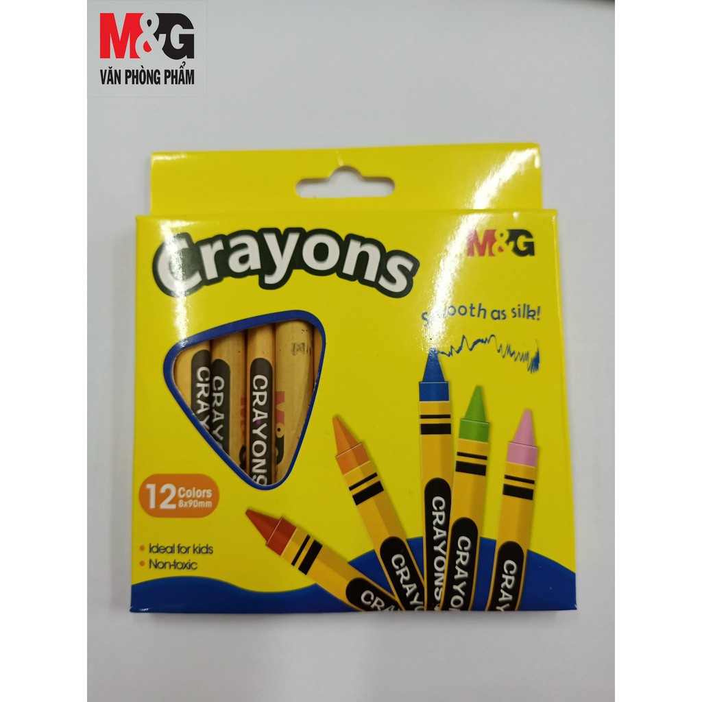 Sáp màu 12 màu M&amp;G Crayons AGMX4226