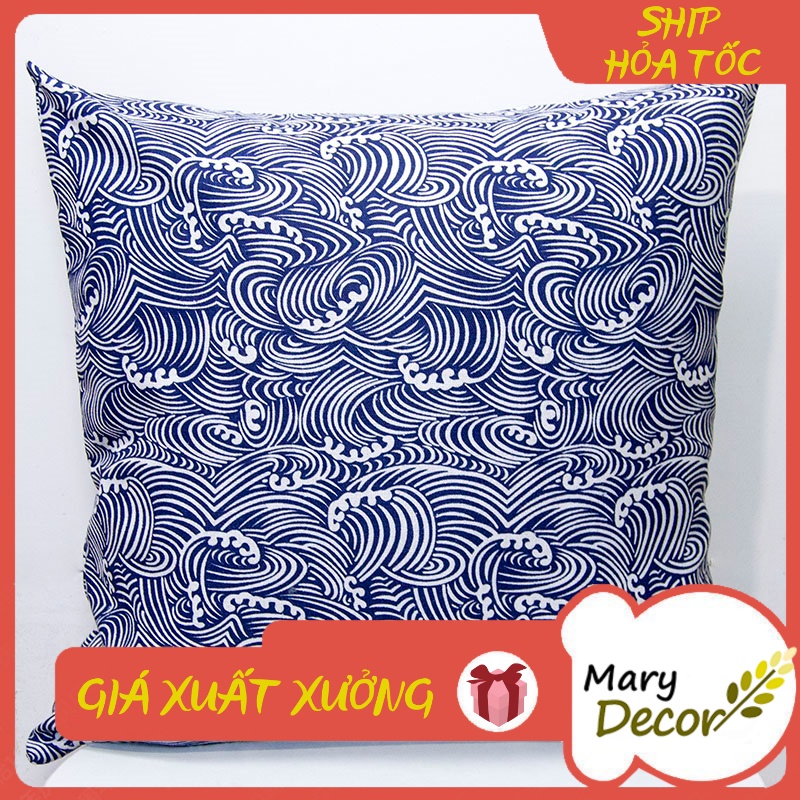 Gối tựa sofa Mary Decor - họa tiết Sóng xoắn G-G06