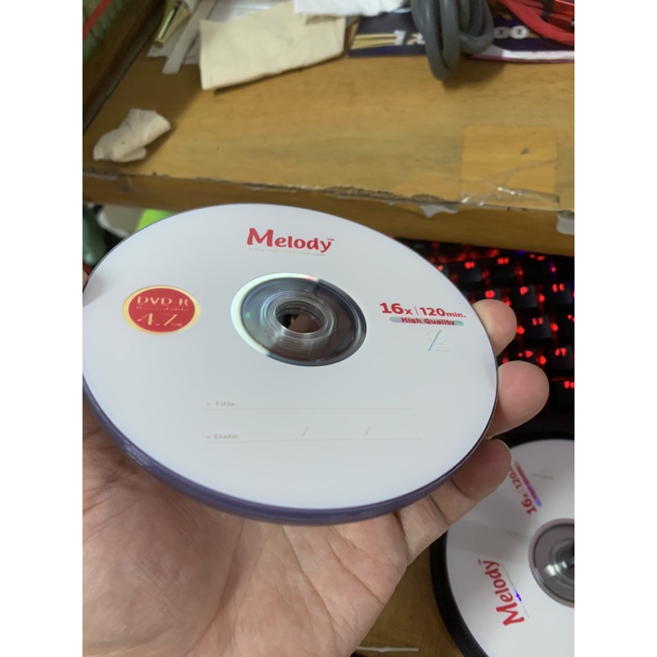 Hộp Đĩa 50 DVD-R Melody Singleside 50pack 16x 120min 4.7Gb