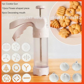 Bộ nhấn tạo hình bánh quy Cookie Press 18 chi tiết loại tốt, cao cấp, bền đẹp, tha hồ sáng tạo - eBếp247