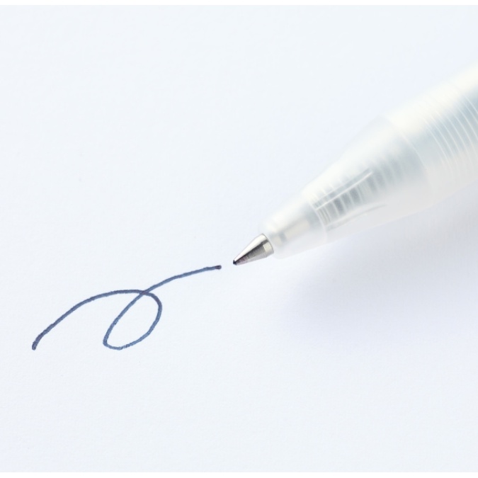 [CHÍNH HÃNG] Bút MUJI bút bi bấm - 0.5 - xanh đen