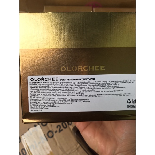 Hấp tóc phục hồi siêu nhanh olorchee 500ml