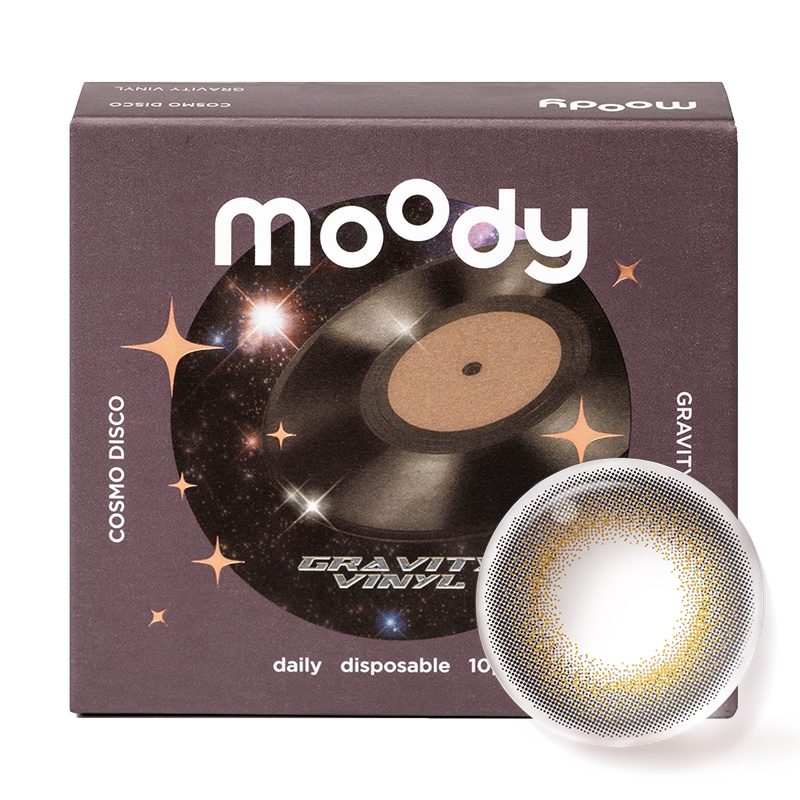 Set 10 kính áp tròng có màu Moody Daily METEOR FUNK 14.2mm bô sưu tập Cosmo Disco