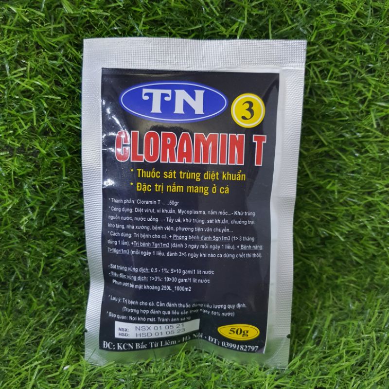 Cloramin TN3  diệt khuẩn &amp; trị nấm mang ở cá ( 50ml)