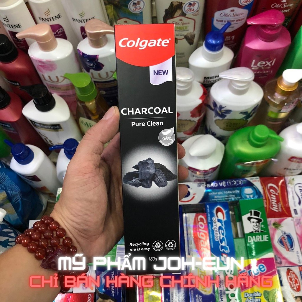 Kem đánh răng Colgate thiên nhiên làm trắng tinh khôi từ Tảo biển/ Than tre Hàn Quốc/Trà xanh 180gr