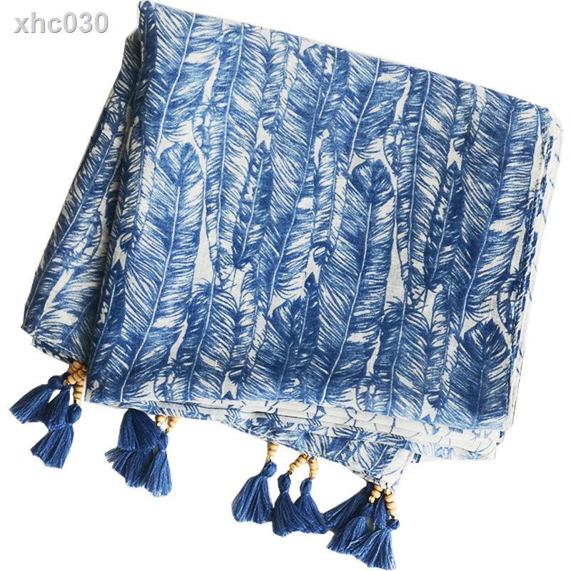 Khăn Choàng Cổ Vải Lanh Cotton Phong Cách Bohemian