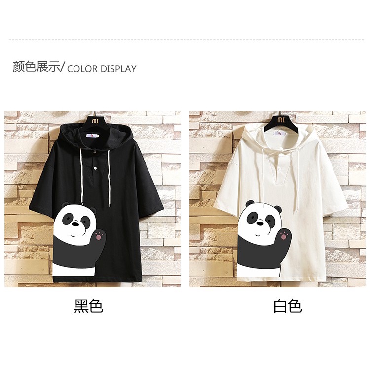 Áo Hoodie Ngắn Tay Dáng Rộng Thời Trang Dành Cho Nam