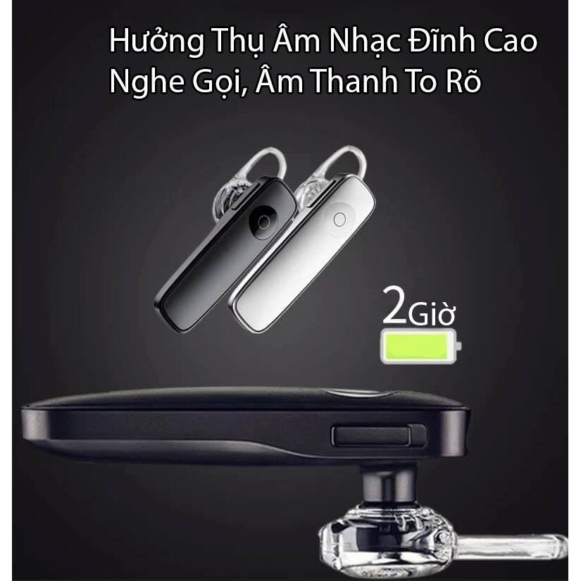 [Sản Phẩm Loại 1] Tai Nghe Bluetooth Nhét Tai Kèm Mic Đàm Thoại Nghe Nhạc Wireless Headset M165 | BigBuy360 - bigbuy360.vn
