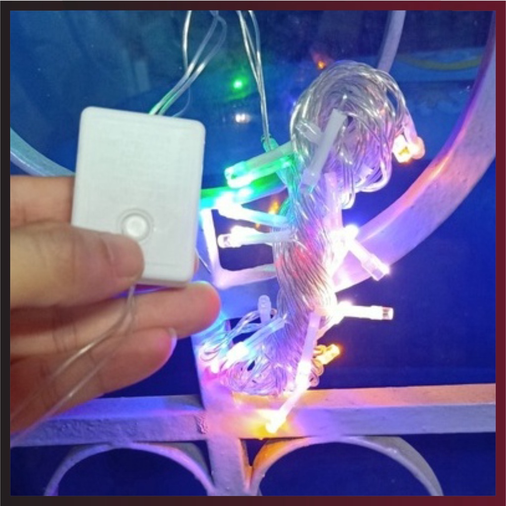 Dây đèn led nhiều màu sắc dài 5m 25 bóng