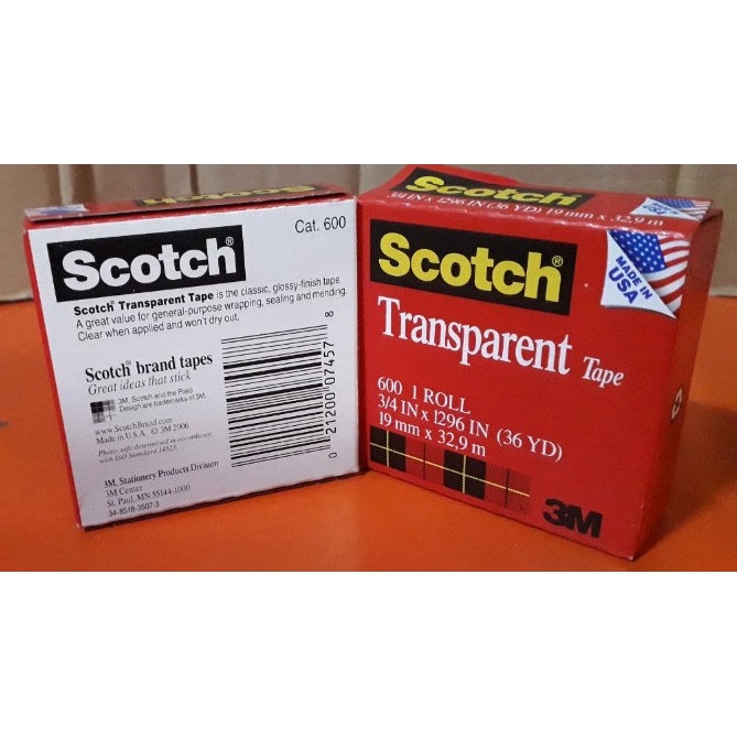 Băng keo 1 mặt 3M Scotch transparent 600 thử mực, thử sơn