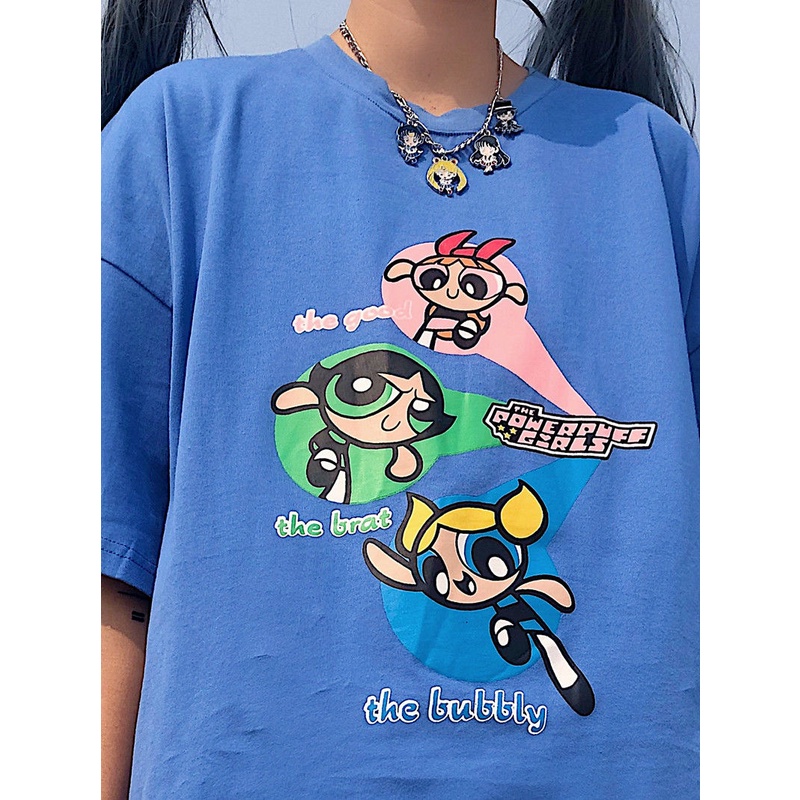 NRVP Áo Thun 100% Cotton Dáng Rộng Thời Trang Hàn Quốc Cho Nữ