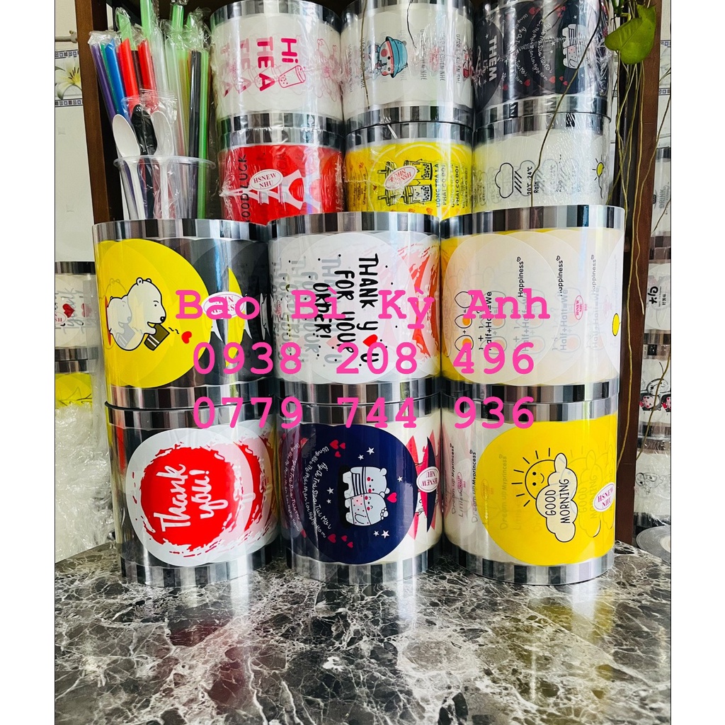 Cuộn màng ép ly 1 lít, màng ép ly khổng lồ, màng ép ly lớn 800-1000ml