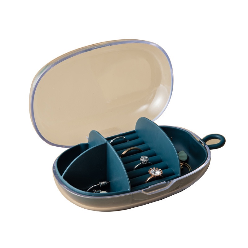 Hộp Nhựa Trong Suốt Đựng Trang Sức Với Nắp Đậy Tiện Dụng Mang Đi Du Lịch