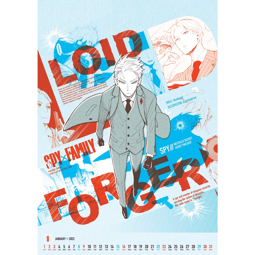 Sách - Lịch Spy X Family 2024