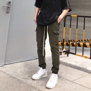Quần Jogger Nam Cargo Streetwear  Cao Cấp FNOS JGK2 Màu Rêu -Túi hộp Form Slimfit - Jogger Kaki Jean Co Giãn
