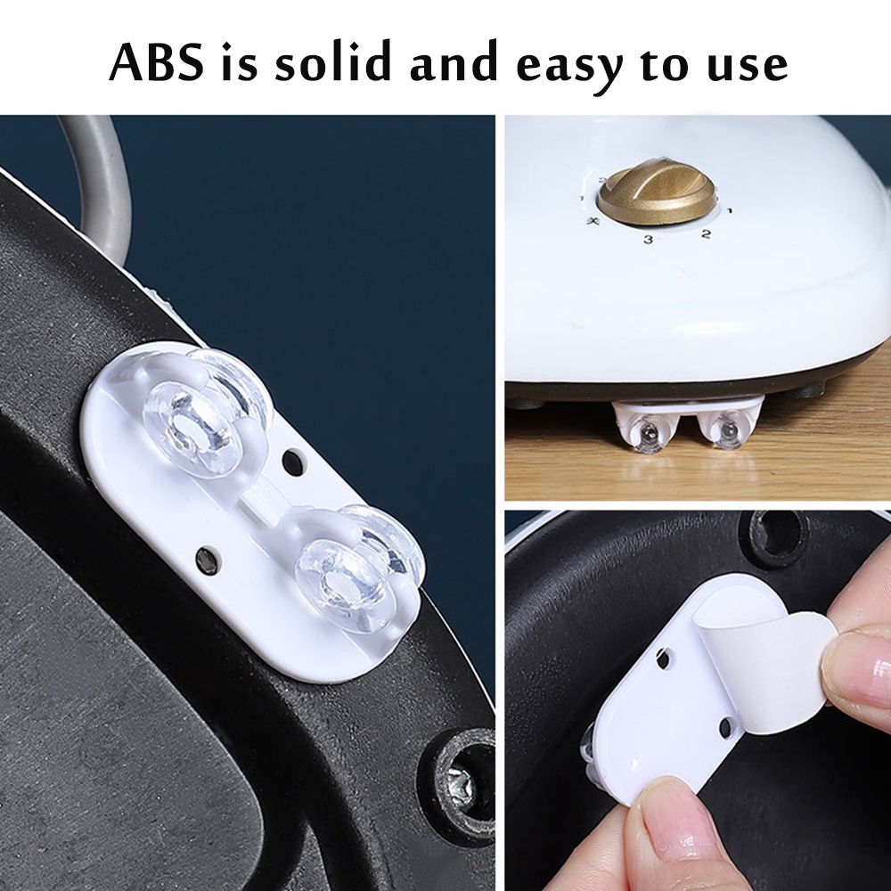 Bộ 4 Bánh Xe Ròng Rọc Mini Tự Dính Bằng ABS Không Gây Tiếng Ồn Tiện Dụng