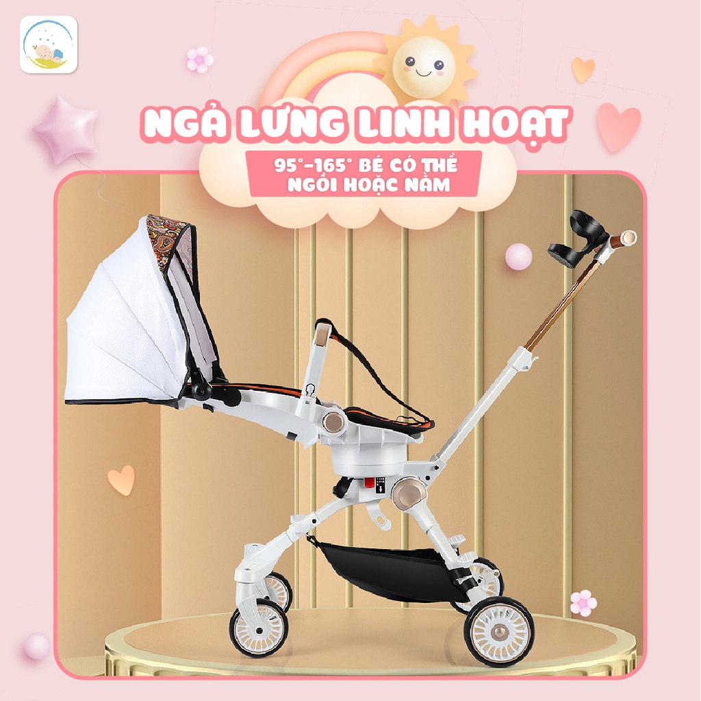 Xe Đẩy Gấp Gọn Cao Cấp FALCON 03 Belly Baby