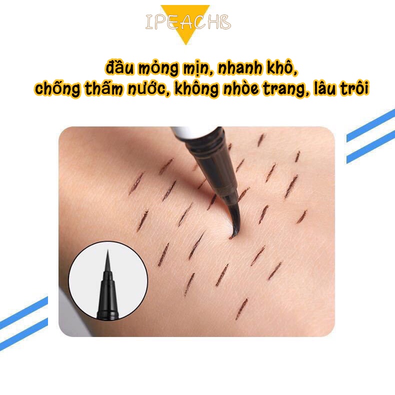 Bút kẻ mắt SUAKE cao cấp lâu trôi chống thấm nước chống nhòe nhanh khô trang điểm chuyên nghiệp