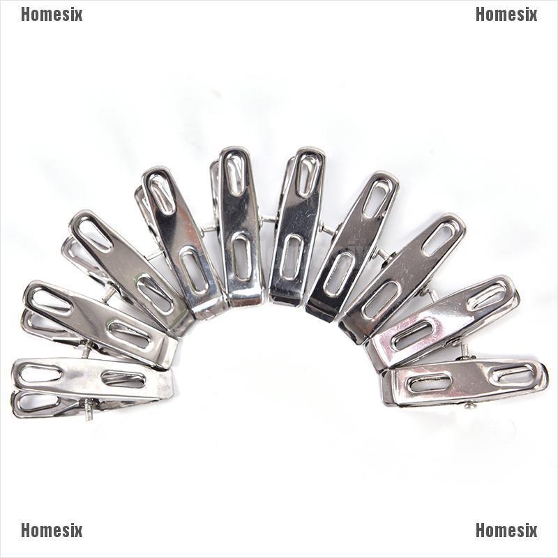 [zHMSI] 20Pcs Stainless Steel  Clothes Pegs Laundry Metal Clamps Metal Hanging Pins Clips TYU