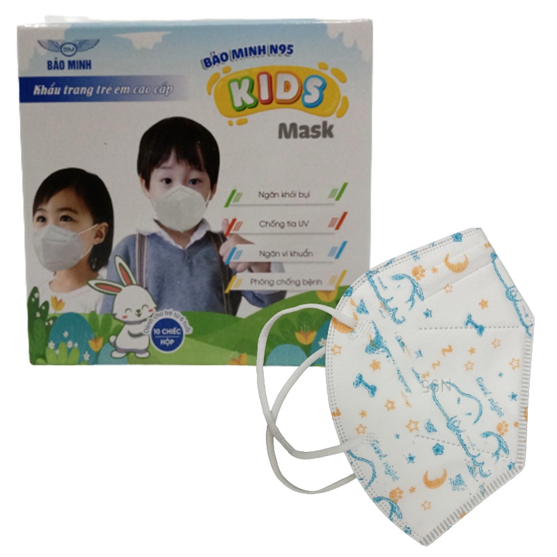 Khẩu trang trẻ em thời trang N95 KIDS Bảo Minh