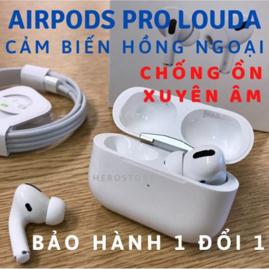 XẢ KHO THANH LÝ Tai nghe Bluetooth Airpods Pro Louda 💖𝑭𝒓𝒆𝒆𝑺𝒉𝒊𝒑💖 Tặng Kèm Ốp XẢ KHO THANH LÝ