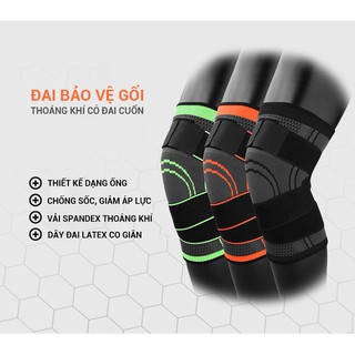 (1 Đôi) Băng Gối Dây Chéo, Băng Gối Thể Thao Chính Hãng Aolikes