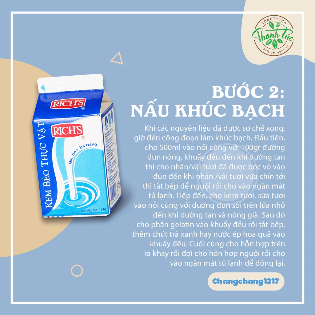 Bột Gelatin Làm Khúc Bạch Gói 100gr