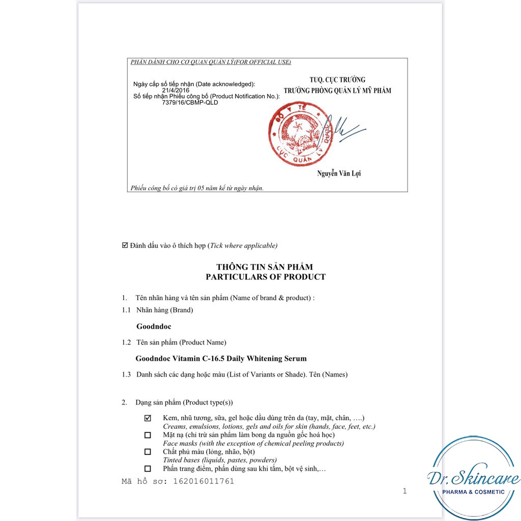 [CHÍNH HÃNG] Serum Vitamin C Mờ Thâm Nám, Trắng Da - GoodnDoc Vitamin C 16.5 Daily Whiening Serum 30ml | BigBuy360 - bigbuy360.vn