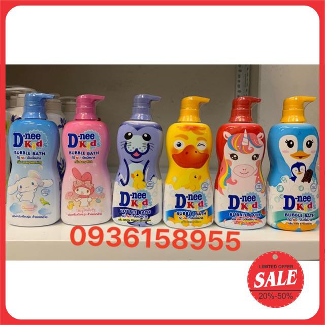 SỮA TẮM GỘI DNEE KID THÁI LAN HÌNH THÚ 400ML có 6 mầu như hình