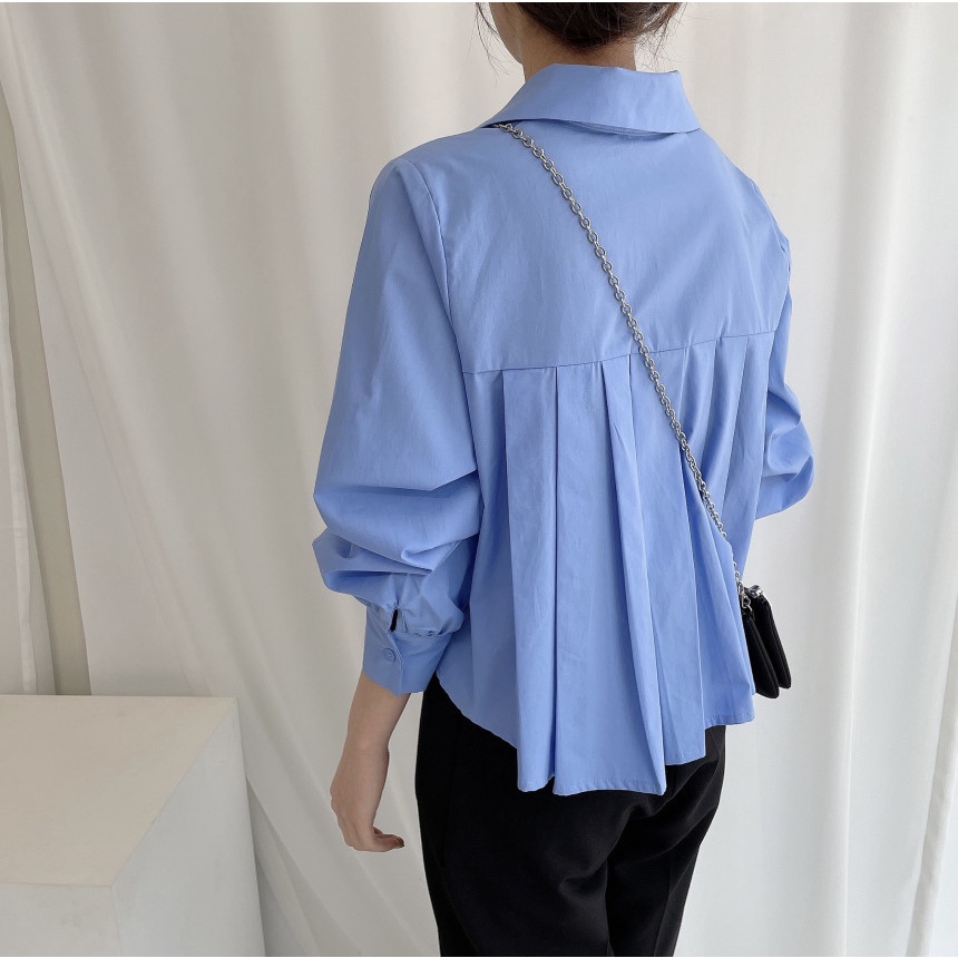 Áo Sơ Mi Nữ Dài Tay Phong Cách Hàn Quốc