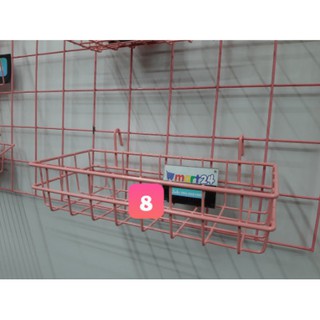 RỔ TREO KHUNG LƯỚI (6 mẫu màu hồng)