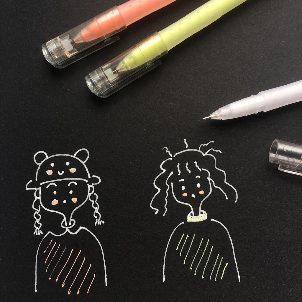 SeamiArt Bút Dạ Quang 12 Màu Ngòi 0.6mm