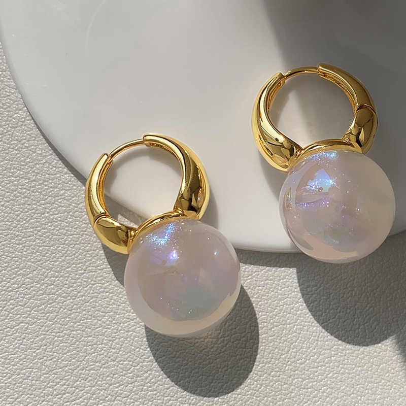 1 Đôi Bông Tai Ngọc Trai Cổ Điển Thanh Lịch Dành Cho Nữ