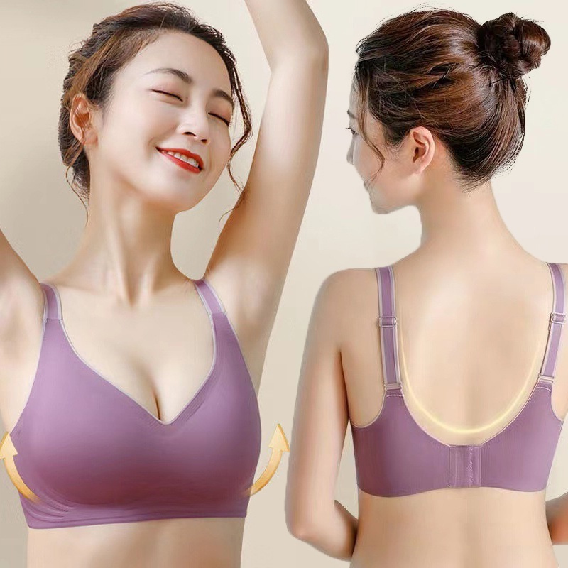 Áo lót thể thao Aoweinisi bằng mủ cao su màu gradient không gọng có thể điều chỉnh thời trang cho nữ