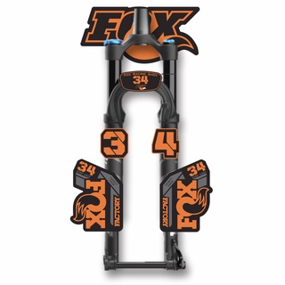 Tem decal dán phuộc xe đạp FOX Factory 34 Step Cast 2021 | MTB Fork decal | Temxedap.vn