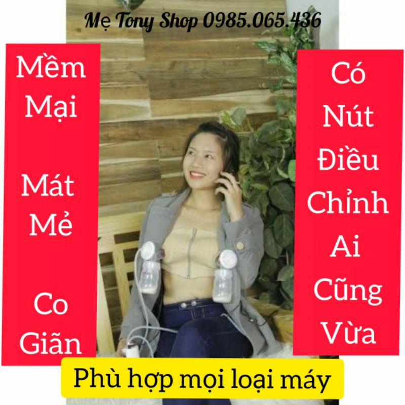 [Mềm-Mịn-Mát] Áo Hút Sữa Rảnh Tay Loại Tốt (Freesize-Màu Da)