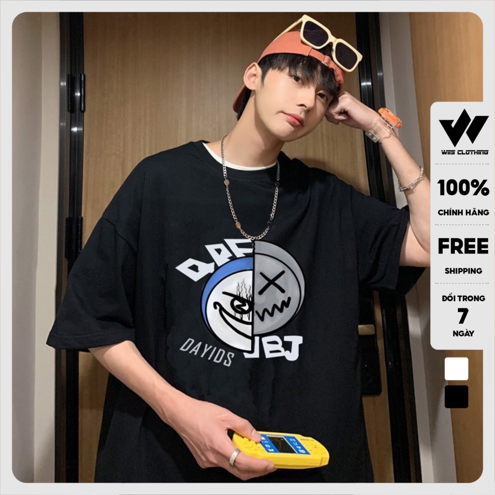 Áo phông unisex form rộng WIIS tay lỡ oversize DAYIDS thời trang nam nữ ulzzang