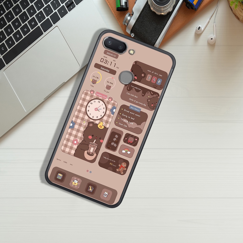 ỐP LƯNG XIAOMI REDMI 5A - REDMI 6 - REDMI 6A, IN HÌNH GẤU NÂU CHOCOLATE ĐÁNG YÊU.