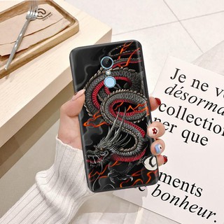 Ốp lưng Xiaomi Redmi Note 8 Viền dẻo TPU hình Rồng Xanh