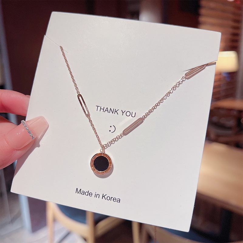 Vòng Cổ Thời Trang Nữ Mặt Số La Mã Sang Trọng