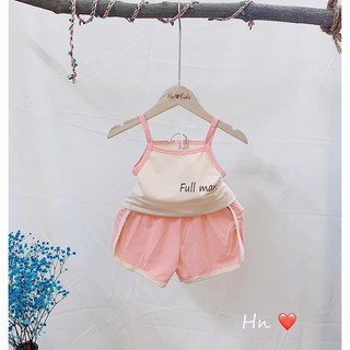Bộ minky mom 2 dây hoa cúc cho bé
