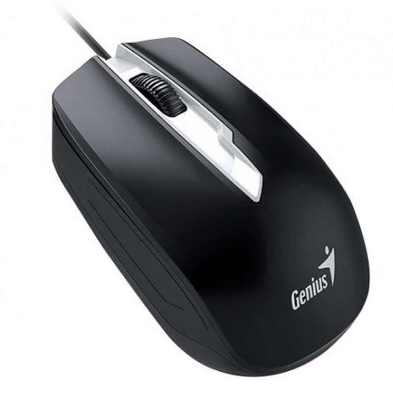 Chuột Quang Có Dây Genius DX-180, Đen, Kiểu giao tiếp USB, dùng cho PC, laptop, bảo hành 12 tháng
