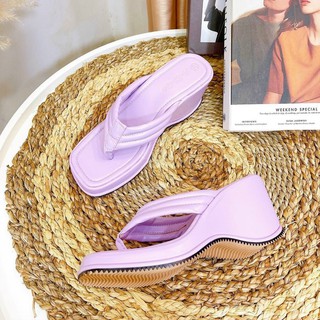 Dép đế xuồng 8P quai da xỏ ngón Sang chảnh