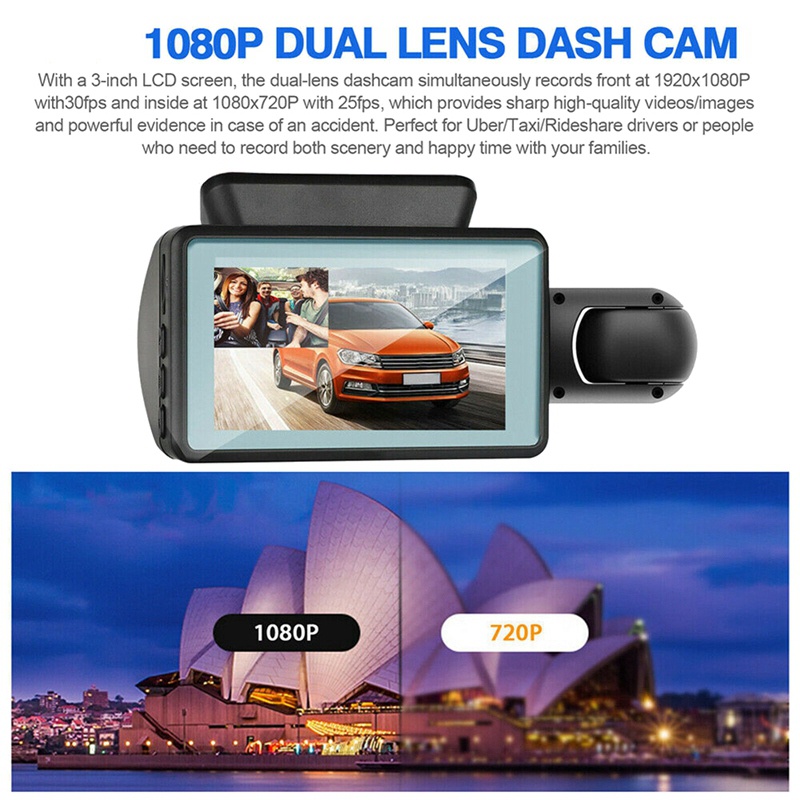 Camera Ghi HìNh G 1080P TầM NhìN Ban Đêm Cho Xe Hơi