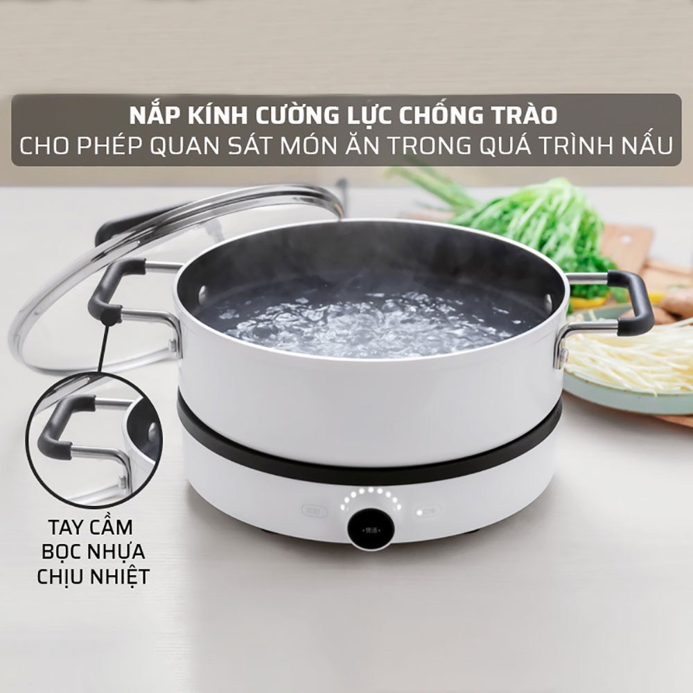 [HÀNG CÓ SẴN]Nồi Nấu Canh Lẩu Đa Năng Xiaomi |Dùng Bếp Từ Và Hồng Ngoại| FullBox